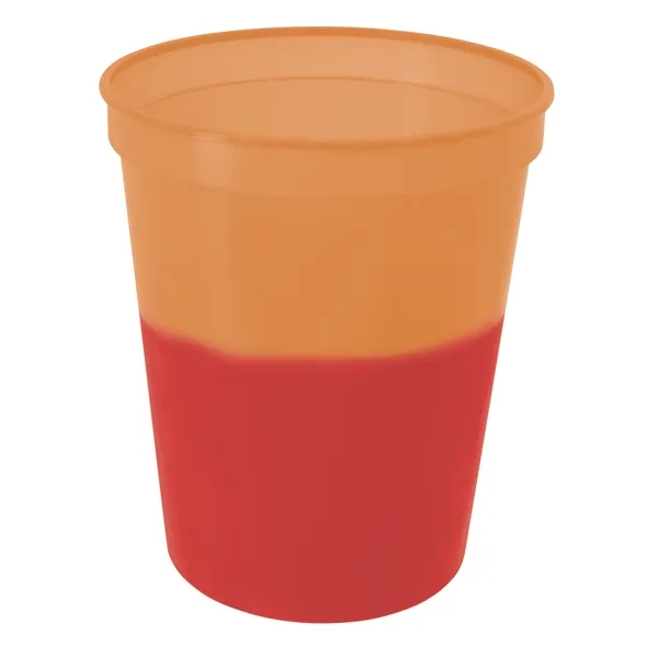 Orange (Red) color option for Color Changing Stadium Cup 16 Oz