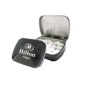 Photo of Domed Tin Filled With Personalized Chocolate Buttons