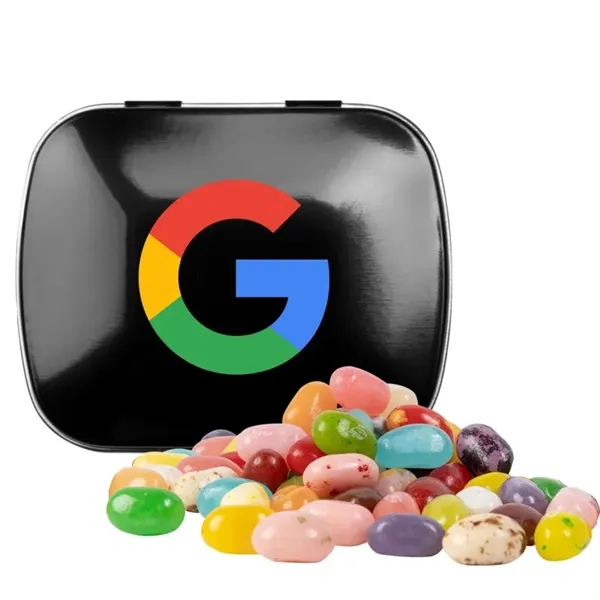 Black color option for Domed Tin Filled With Jelly Belly® Beans