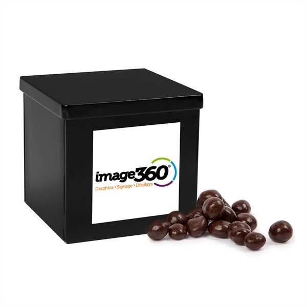 Black color option for Canister Filled With Dark Chocolate Espresso Beans