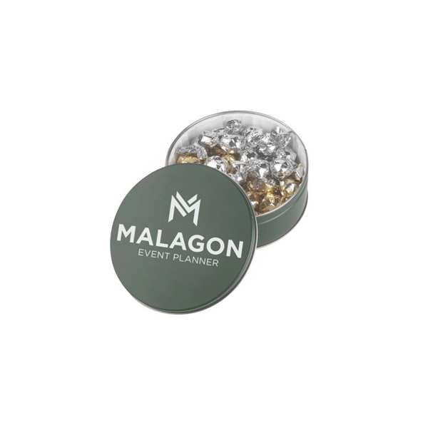 Silver color option for Collector Tin Filled With Twist Wrapped Truffles