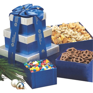 Photo of Sweet And Savory Gift Tower W Assorted Nuts And Confections