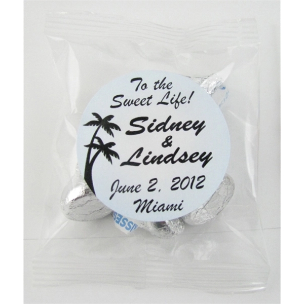 Clear color option for 1oz. Hershey's Chocolate Kisses® Goody Bag