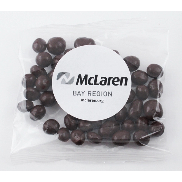 Clear color option for 2oz. Dark Chocolate Espresso Bean Handfuls