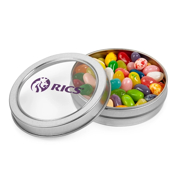 Silver color option for Top View Tins With Jelly Belly® Jelly Beans