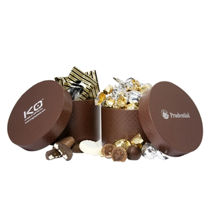 Photo of Small Hat Box With Twist Wrapped Truffles