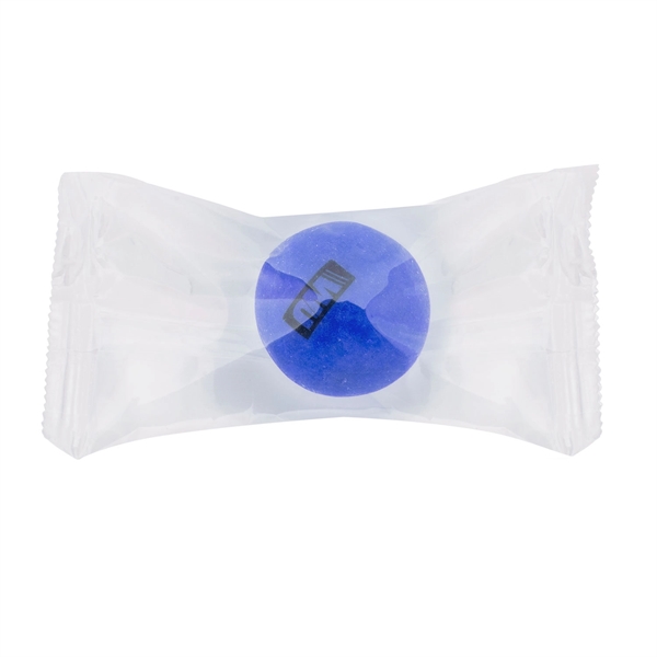 Blue Raspberry color option for Imprinted Large Gumballs Cello Wrapped