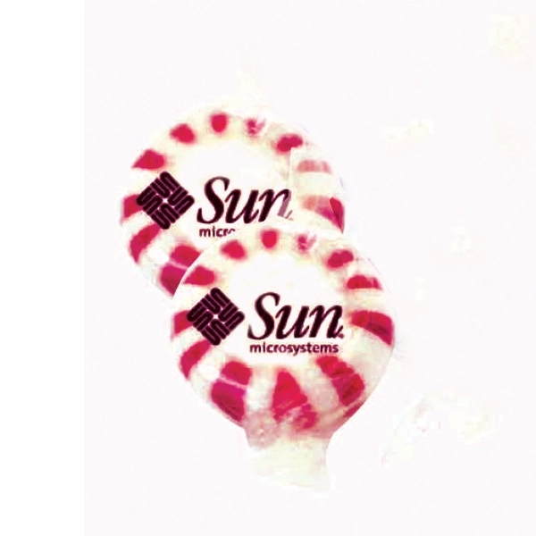 White-Red color option for Imprinted Wrapper With Starlight Mints