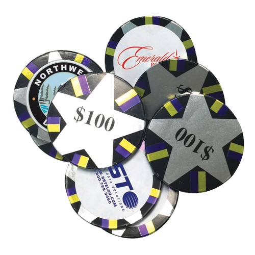 Main photo of Chocolate Coins  Decorated Poker Chips