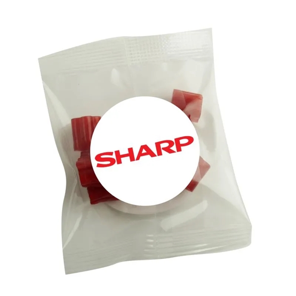 Clear color option for 1/2oz. Cherry Bites Snack Pack