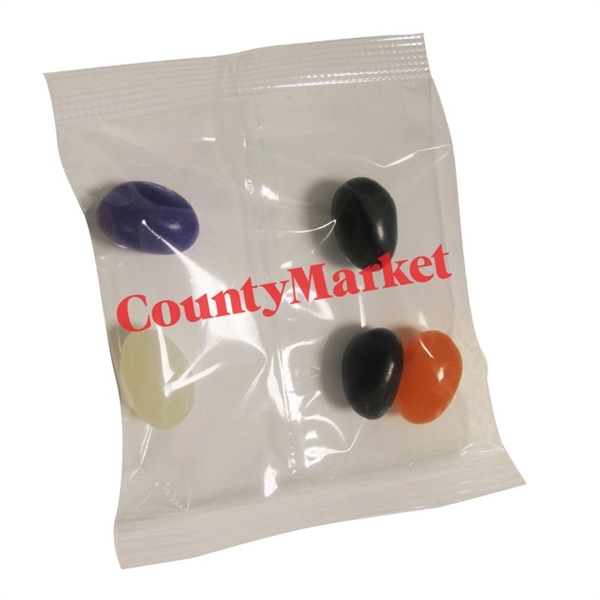 White-Clear color option for 1/2oz. Jelly Beans  Assorted Snack Pack
