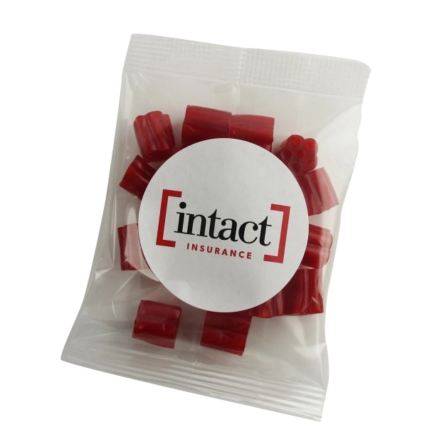 Clear color option for 1oz. Cherry Bites Goody Bag