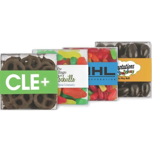 Photo of Square Acetate With Milk Chocolate Mini Pretzels