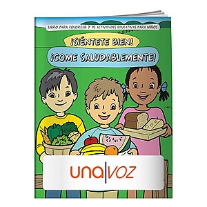Photo of Coloring Book: Eat Healthy (Spanish)