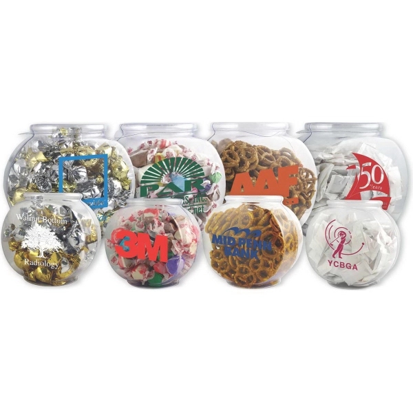 Clear color option for Fish Bowl With Salted Mini Pretzels