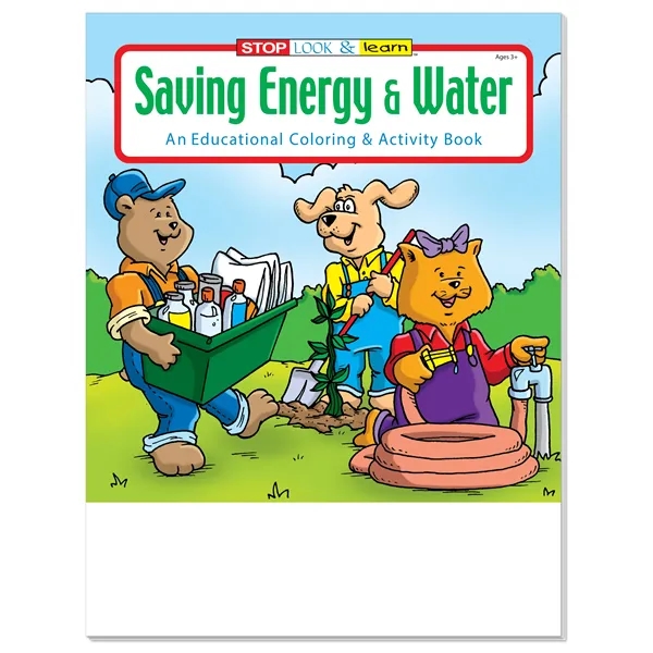 Saving Energy/Water color option for Coloring Book: Eco Superheroes