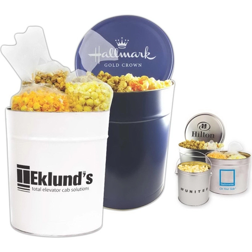 Photo of Popcorn Tin With Trio Of Butter, Cheddar And Caramel Popcorn