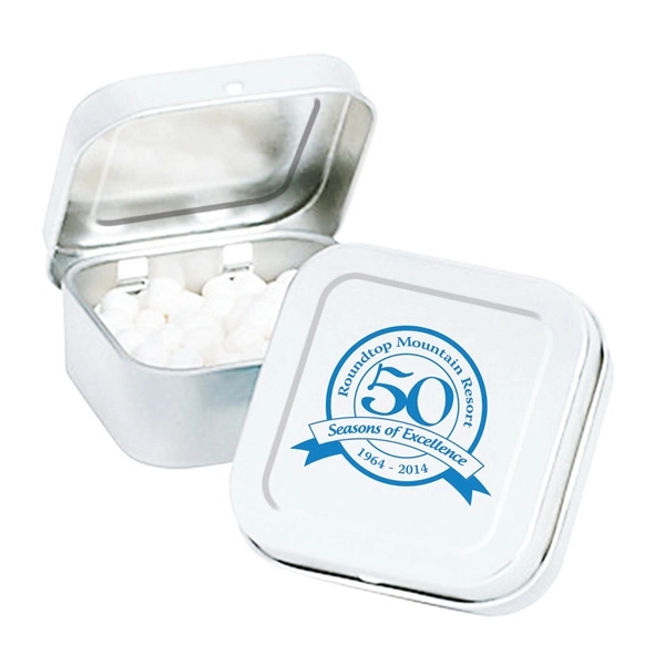 Silver color option for Square Mint Tin