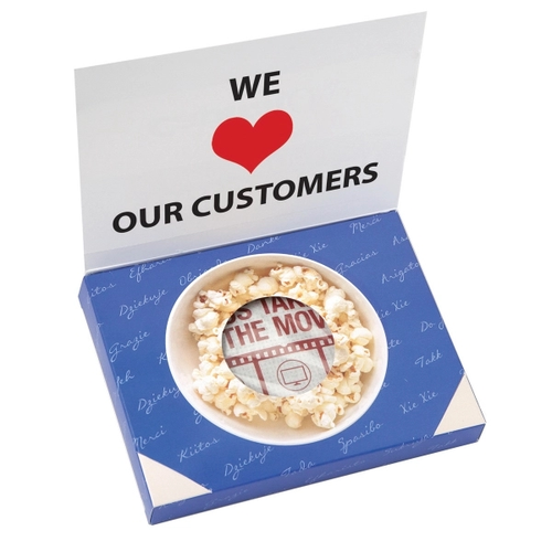 Main photo of Greeting Card Box With Microwave Popcorn