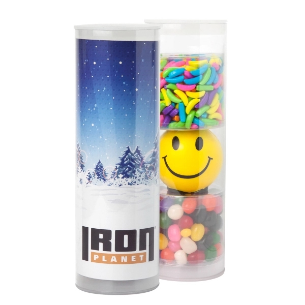 Multi color color option for 3 Piece Stress Relief Candy Tube