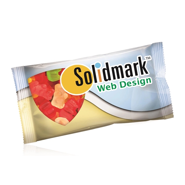 Custom color option for 1oz. Full Color Digi Bag With Gummy Bears