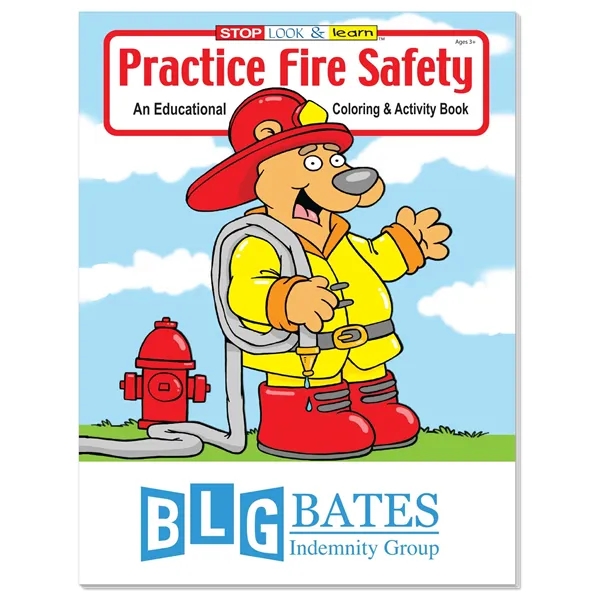 Practice Fire Safety color option for Coloring Book: Flash Teaches Fire Safety