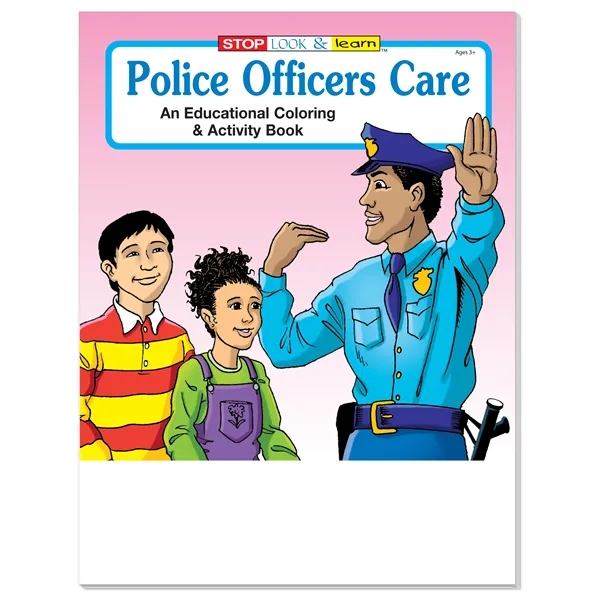 Police Officers Care color option for Coloring Book: Friendly Police Officers