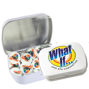 Photo of Domed Tin   Imprinted Round Mints