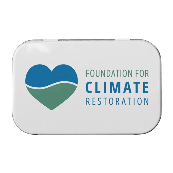 White color option for Rectangular Tin   Imprinted Conversation Hearts