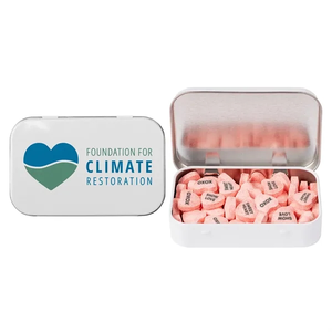 Photo of Rectangular Tin   Imprinted Conversation Hearts