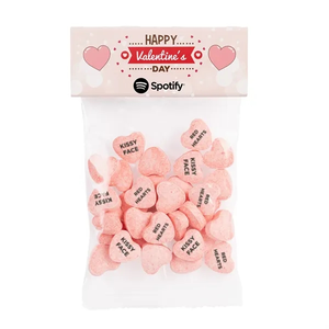 Photo of Small Header Bags   Imprinted Conversation Hearts