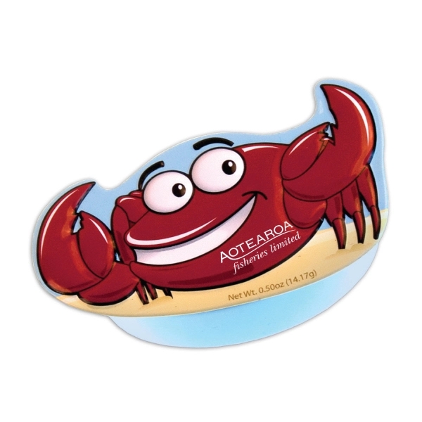 Multi color color option for Crab Tin Filled With Mints