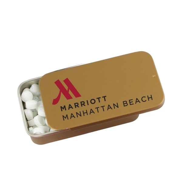 Gold color option for Slyder Tin With Mints