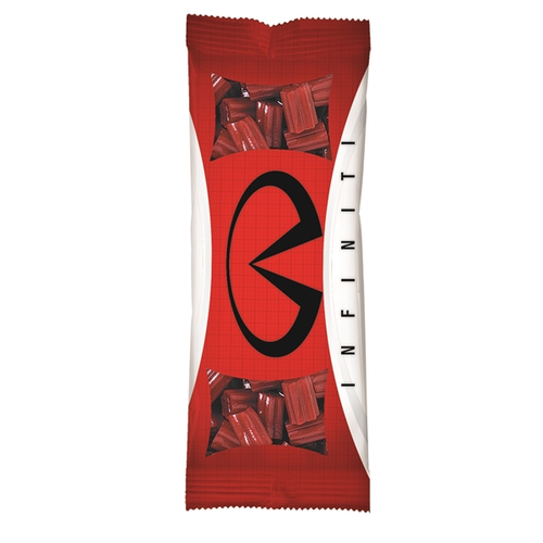Main photo of Full Color Tube Digi Bags Filled With Cherry Bites Candy