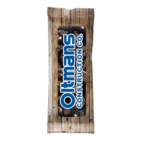 Custom color option for Full Color Tube Digi Bags Filled With Dark Chocolate Almonds