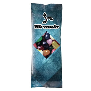 Photo of Full Color Tube Digi Bags Filled With Jelly Belly Jelly Beans