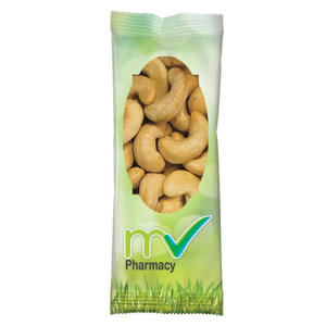 Photo of Full Color Tube Digi Bags Filled With Jumbo Salted Cashews