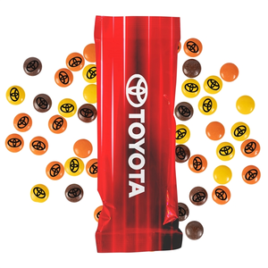 Photo of Full Color Tube Digi Bags Filled With Imprinted Reese's