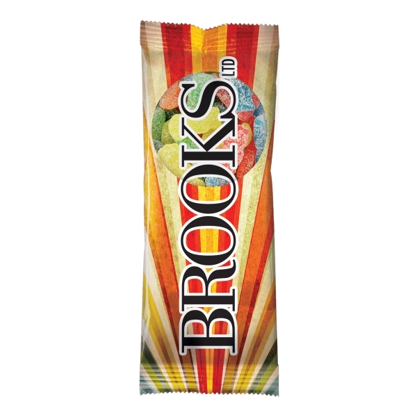 Custom color option for Full Color Tube Digi Bags Filled With Sour Kids Candy