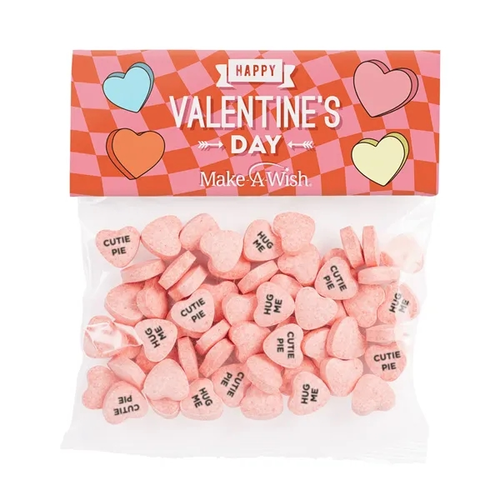 Photo of Large Header Bag With Imprinted Conversation Hearts