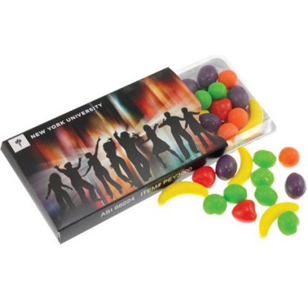 White color option for Candy Fruitz Candy In A Blister Pack With Sleeve