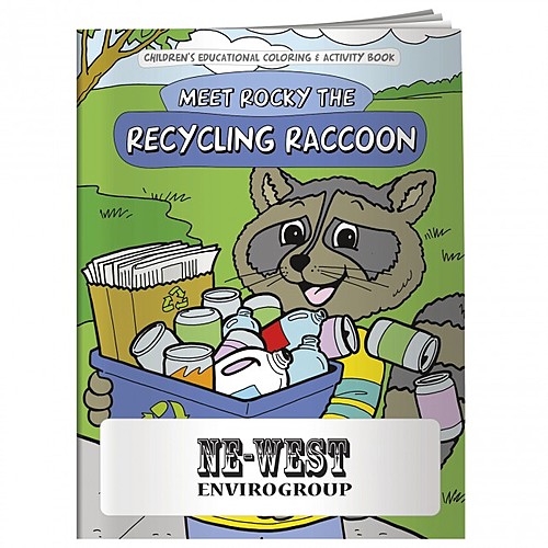 Photo of Coloring Book: Meet Rocky The Recycling Raccoon