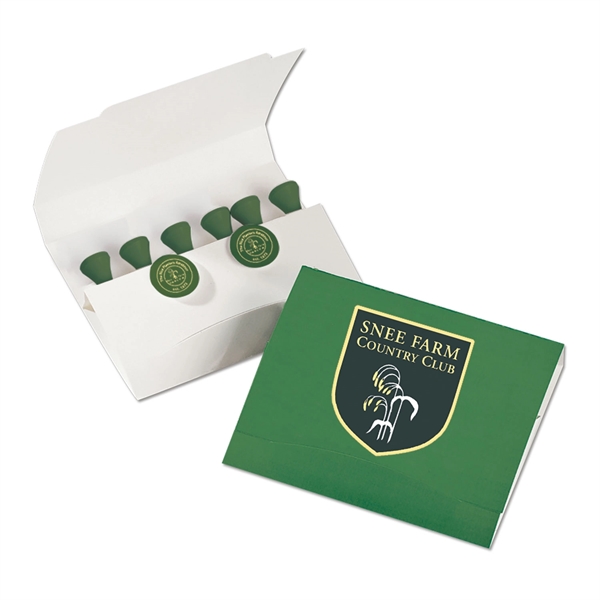 Green color option for Golf Tees And Ball Marker In Matchbook Card