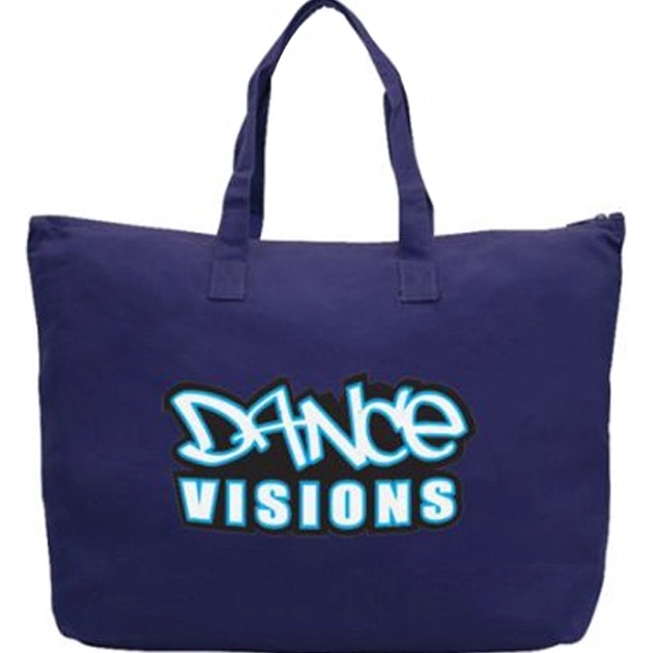Navy color option for Color Cotton Canvas Tote Bag