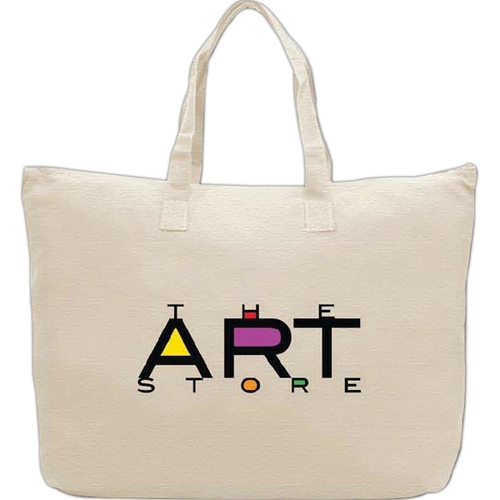Main photo of Cotton Tote Bag With Zipper