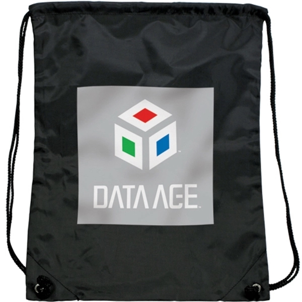 Black color option for Drawstring Backpack  Full Color