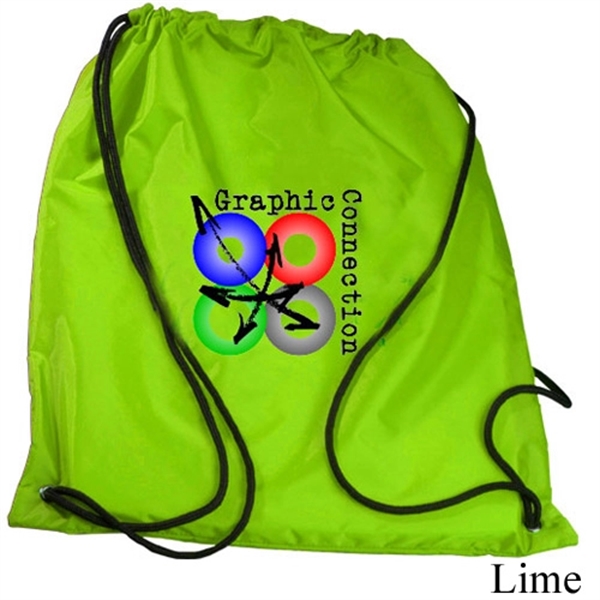 Lime color option for Drawstring Backpack  Full Color