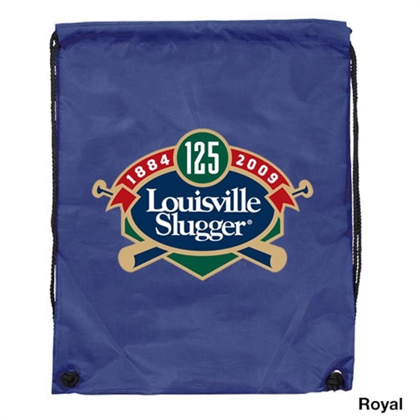 Royal Blue color option for Drawstring Backpack  Full Color