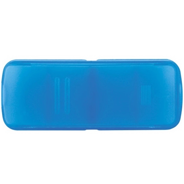 Translucent Blue color option for Bandage Dispenser With Pill Case