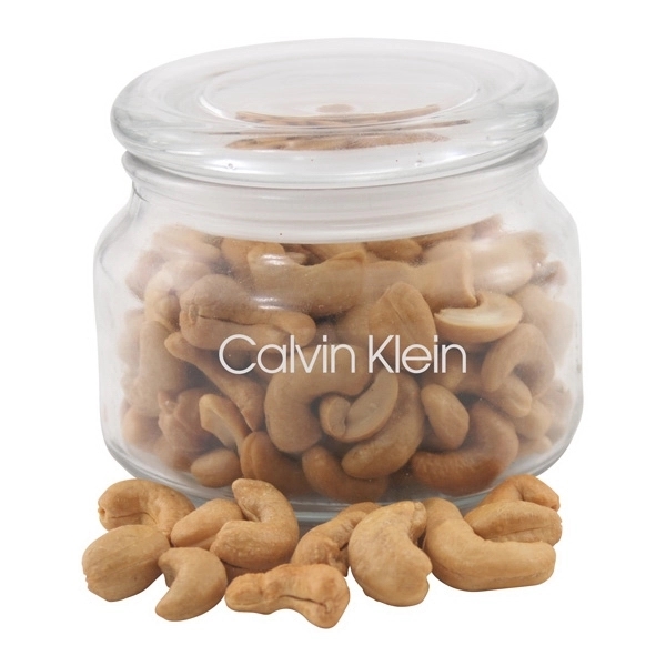 Clear color option for Cashews In A Glass Jar With Lid